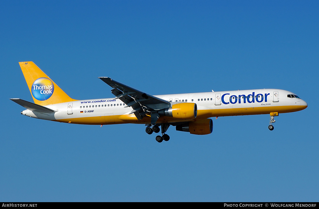 Aircraft Photo of D-ABNF | Boeing 757-230 | Condor Flugdienst | AirHistory.net #553462