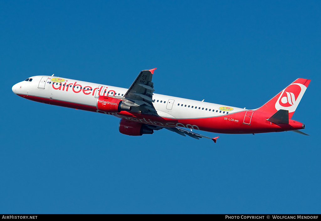 Aircraft Photo of OE-LCG | Airbus A321-211 | Air Berlin | AirHistory.net #553474