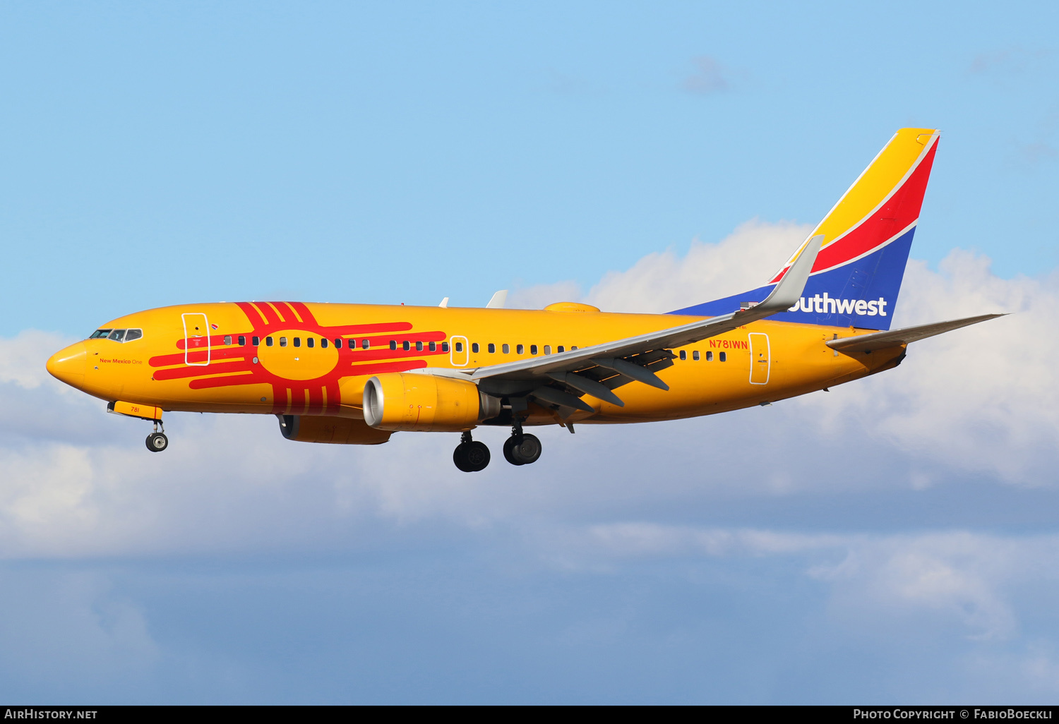 Aircraft Photo of N781WN | Boeing 737-7H4 | Southwest Airlines | AirHistory.net #553480