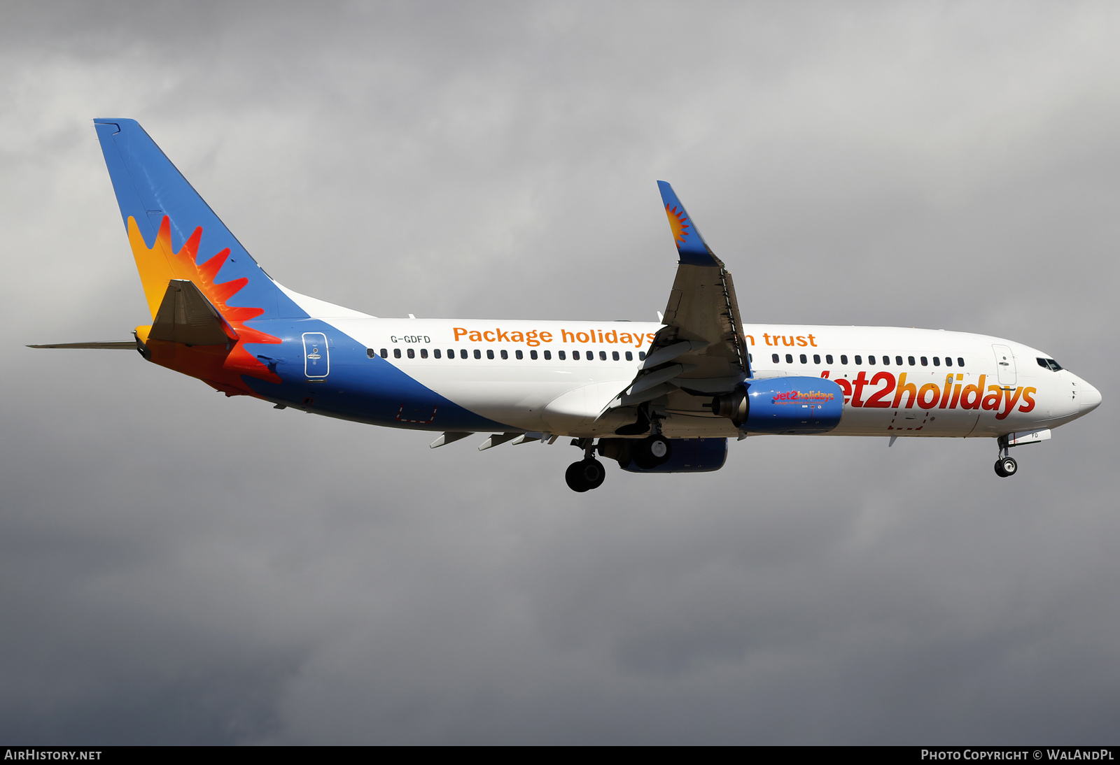 Aircraft Photo of G-GDFD | Boeing 737-8K5 | Jet2 Holidays | AirHistory.net #553481