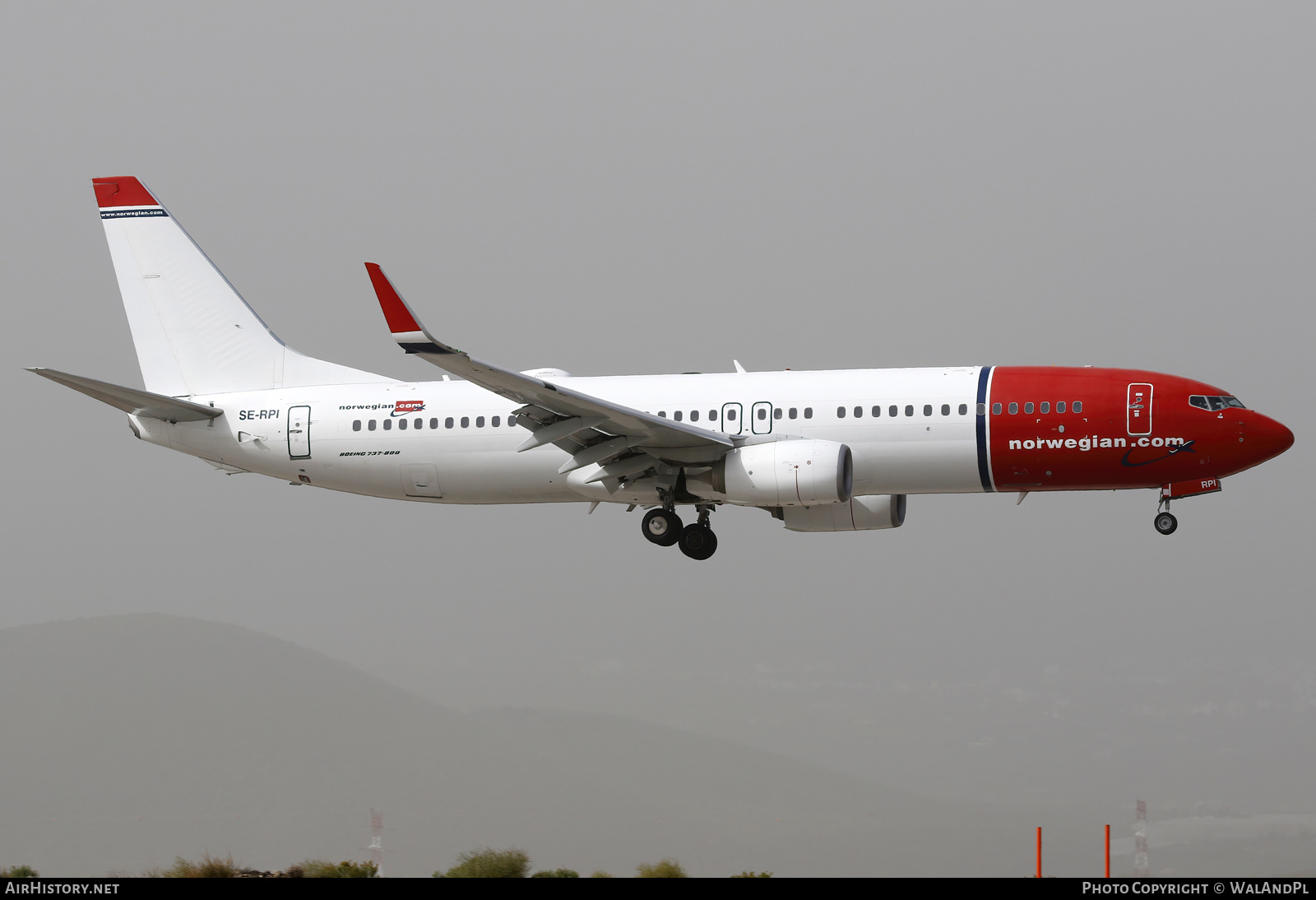 Aircraft Photo of SE-RPI | Boeing 737-8JP | Norwegian | AirHistory.net #553501