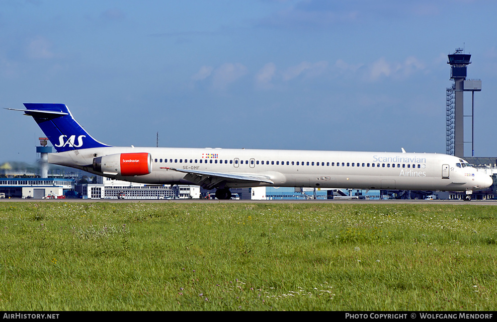 Aircraft Photo of SE-DMF | McDonnell Douglas MD-90-30 | Scandinavian Airlines - SAS | AirHistory.net #553502