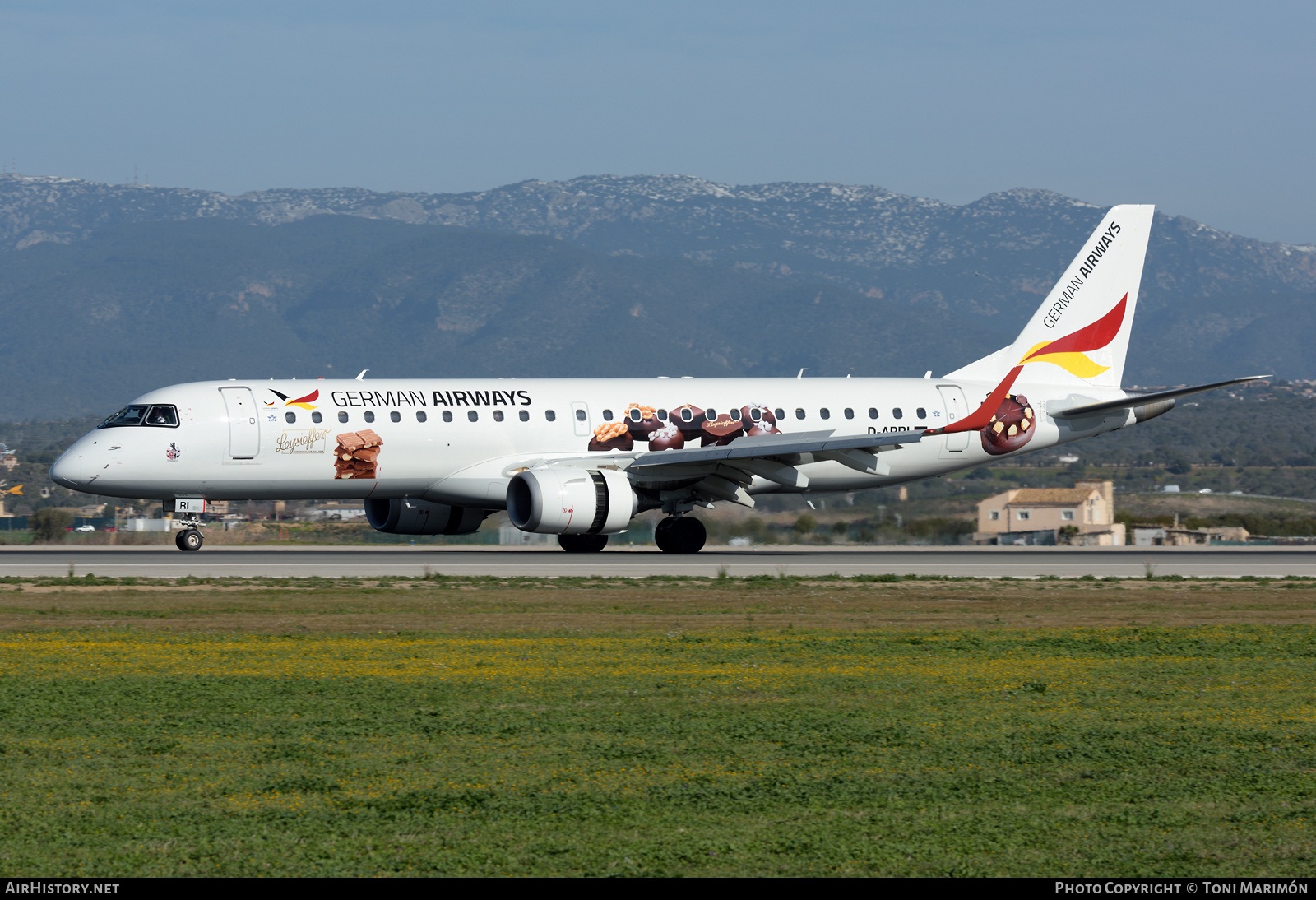 Aircraft Photo of D-APRI | Embraer 190LR (ERJ-190-100LR) | German Airways | AirHistory.net #553539