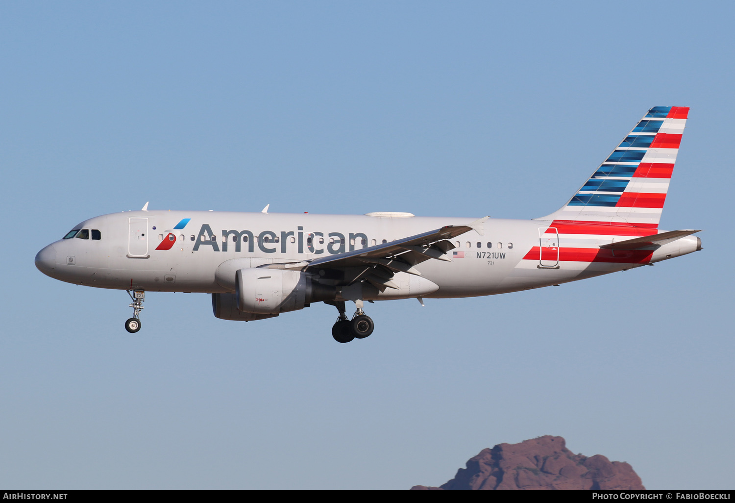 Aircraft Photo of N721UW | Airbus A319-112 | American Airlines | AirHistory.net #553559