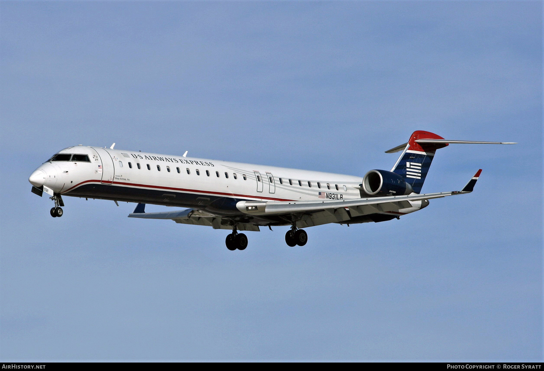 Aircraft Photo of N931LR | Bombardier CRJ-900LR (CL-600-2D24) | US Airways Express | AirHistory.net #553585