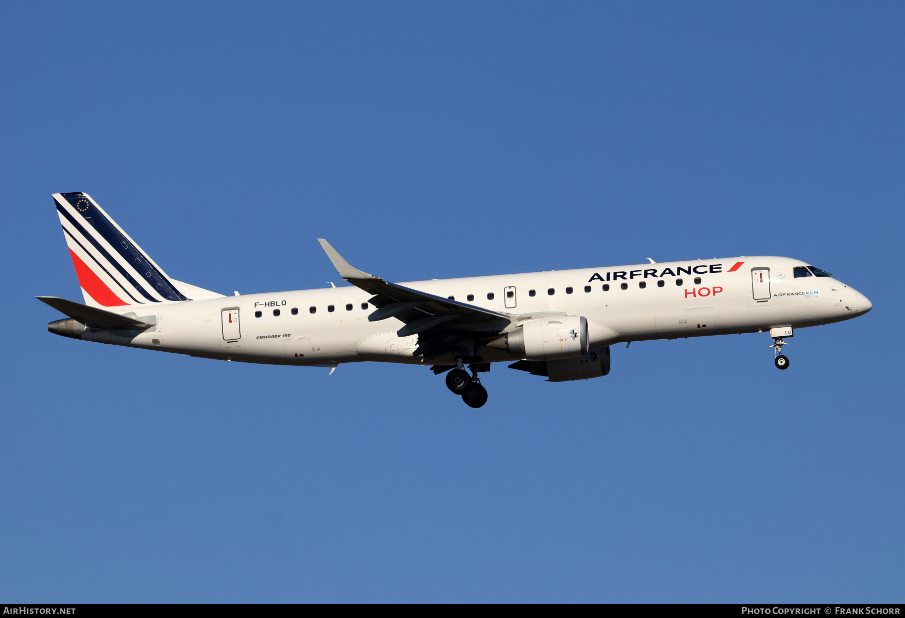 Aircraft Photo of F-HBLQ | Embraer 190STD (ERJ-190-100STD) | Air France | AirHistory.net #553615