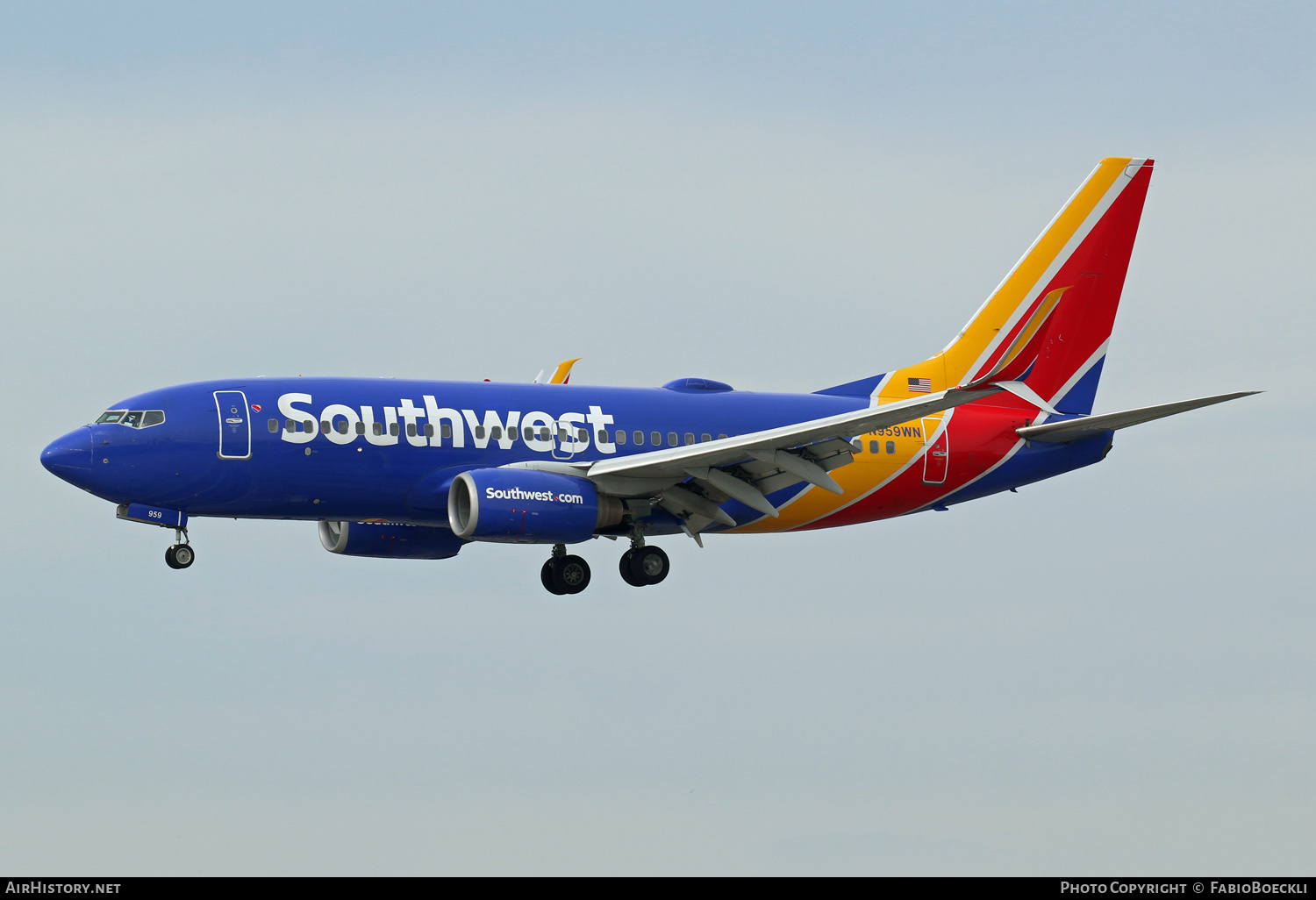 Aircraft Photo of N959WN | Boeing 737-7H4 | Southwest Airlines | AirHistory.net #553645