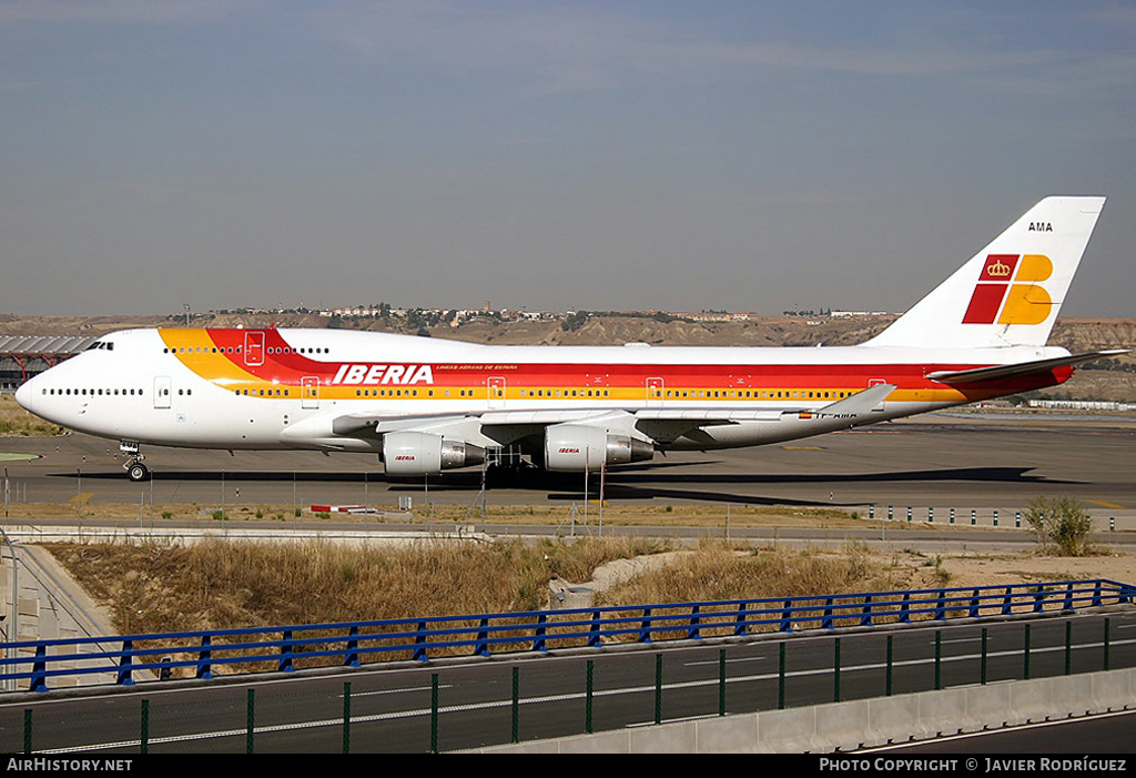 Aircraft Photo of TF-AMA | Boeing 747-412 | Iberia | AirHistory.net #553651