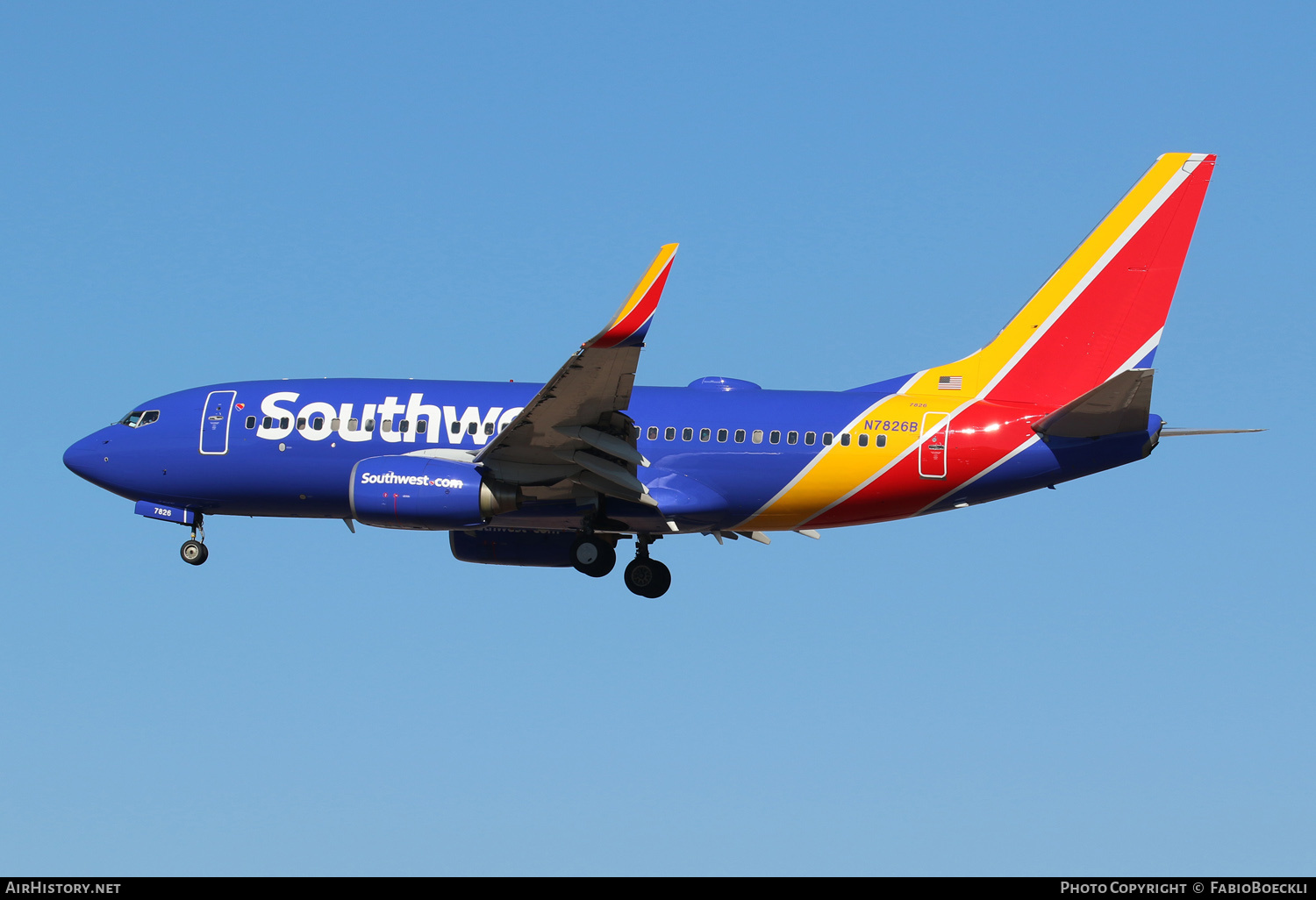 Aircraft Photo of N7826B | Boeing 737-79P | Southwest Airlines | AirHistory.net #553672