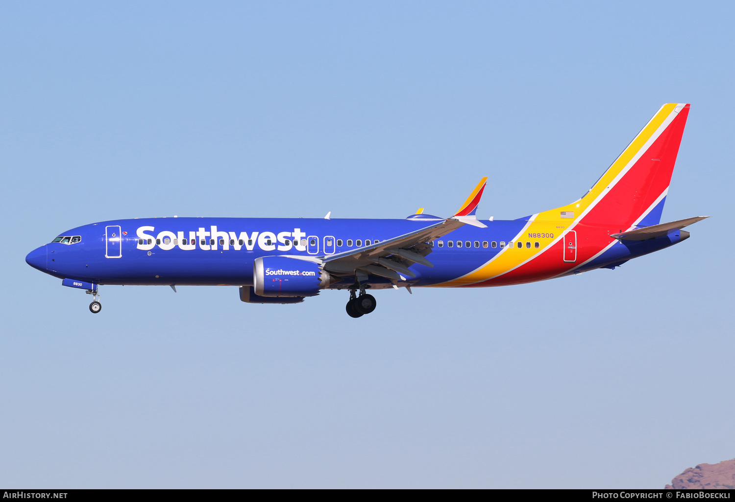 Aircraft Photo of N8830Q | Boeing 737-8 Max 8 | Southwest Airlines | AirHistory.net #553688
