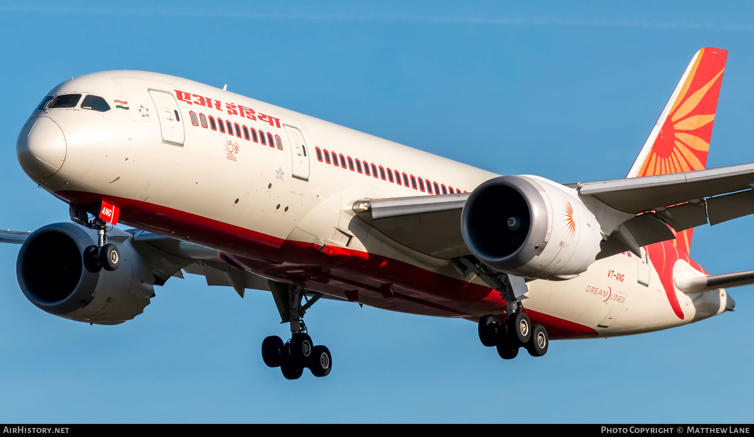 Aircraft Photo of VT-ANG | Boeing 787-8 Dreamliner | Air India | AirHistory.net #553702