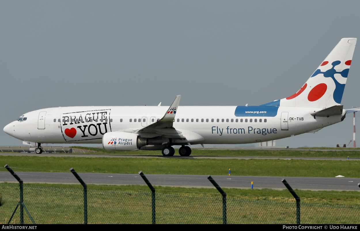 Aircraft Photo of OK-TVB | Boeing 737-8CX | Travel Service | AirHistory.net #553713