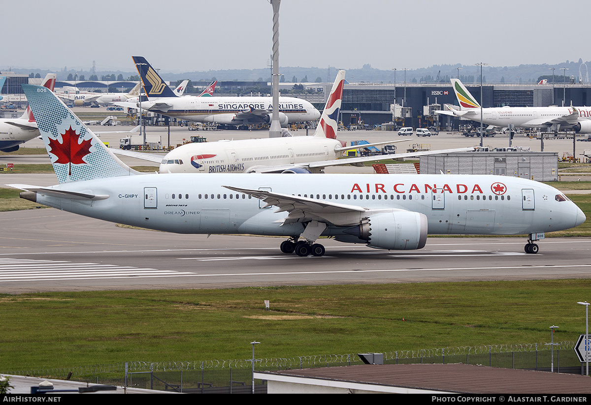 Aircraft Photo of C-GHPY | Boeing 787-8 Dreamliner | Air Canada | AirHistory.net #553735