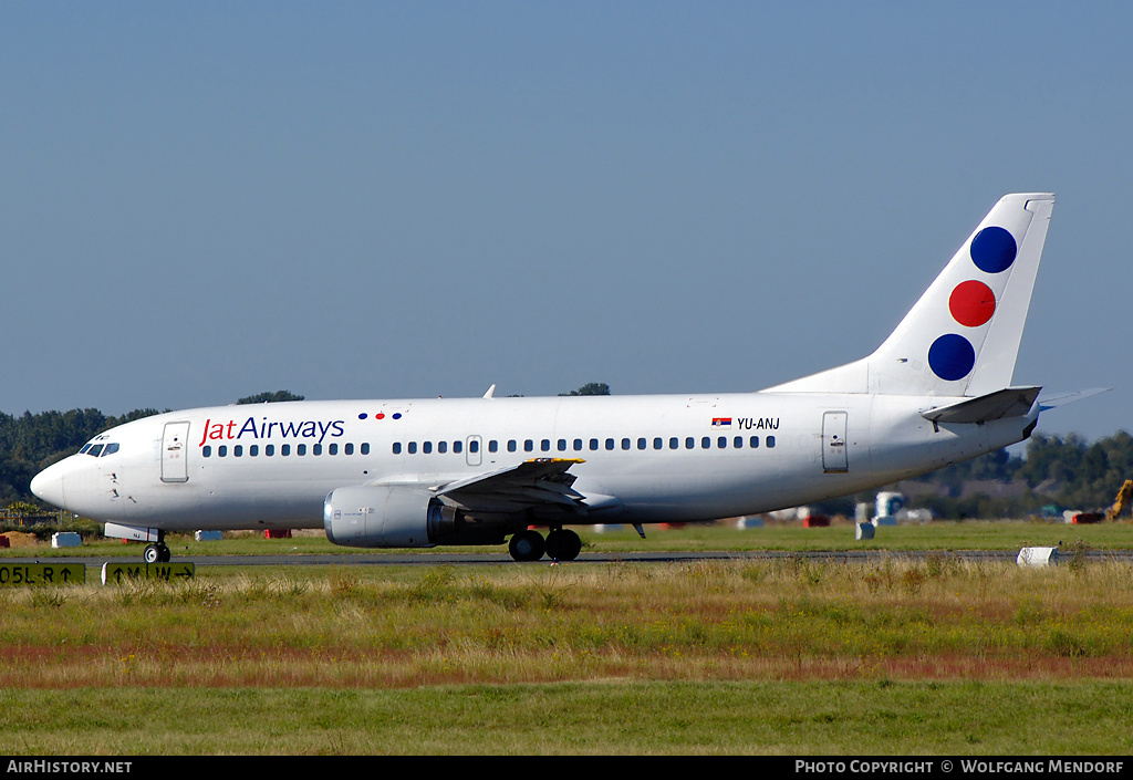 Aircraft Photo of YU-ANJ | Boeing 737-3H9 | Jat Airways | AirHistory.net #553766