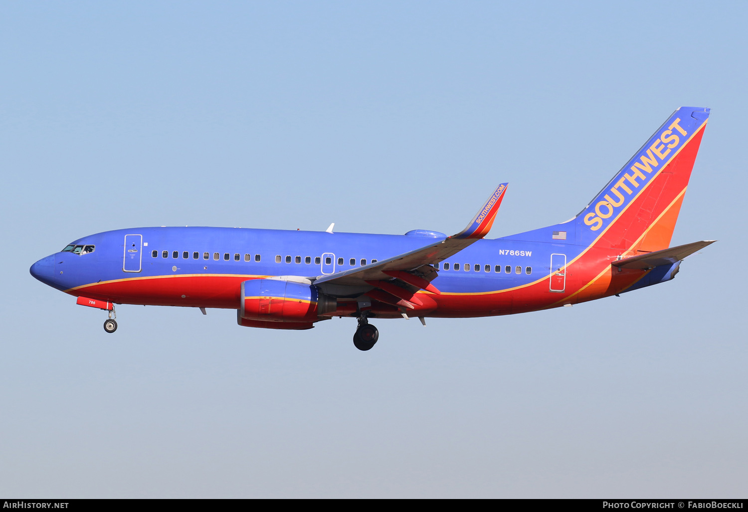 Aircraft Photo of N786SW | Boeing 737-7H4 | Southwest Airlines | AirHistory.net #553775