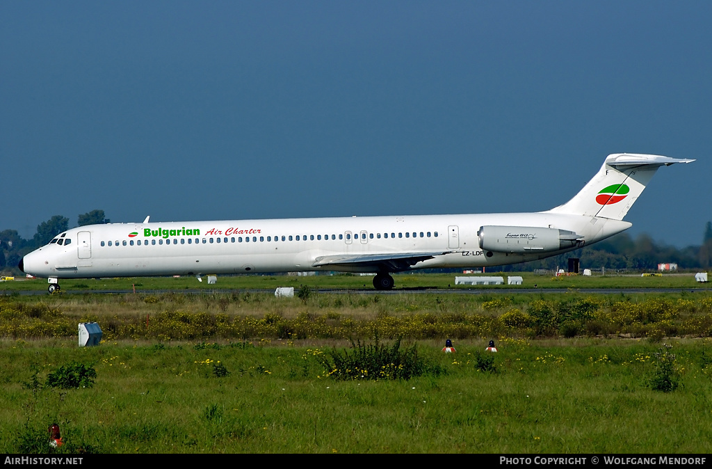 Aircraft Photo of LZ-LDF | McDonnell Douglas MD-82 (DC-9-82) | Bulgarian Air Charter | AirHistory.net #553779
