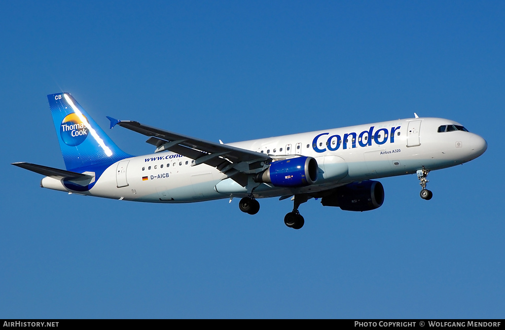 Aircraft Photo of D-AICB | Airbus A320-212 | Condor Berlin | AirHistory.net #553781