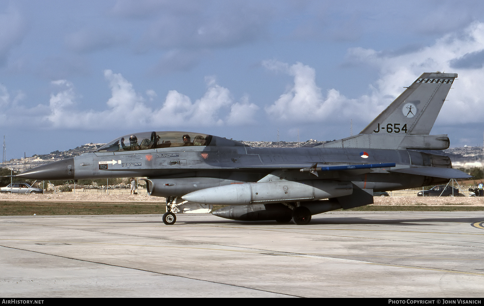 Aircraft Photo of J-654 | General Dynamics F-16B Fighting Falcon | Netherlands - Air Force | AirHistory.net #553791