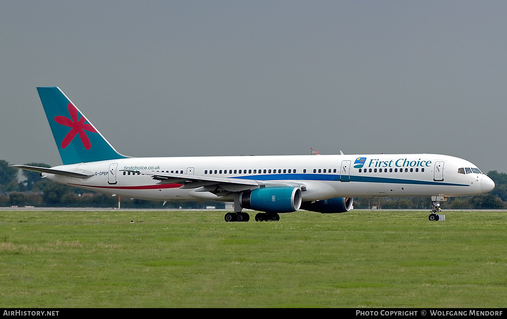 Aircraft Photo of G-CPEP | Boeing 757-2Y0 | First Choice Airways | AirHistory.net #553812