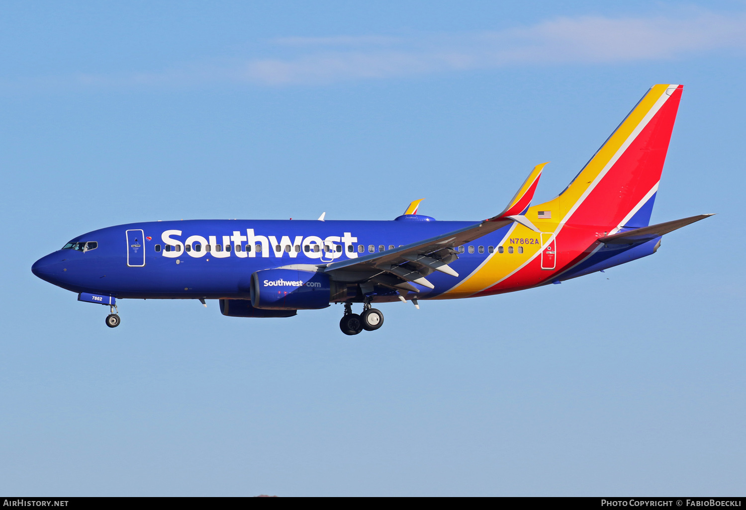 Aircraft Photo of N7862A | Boeing 737-79P | Southwest Airlines | AirHistory.net #553829