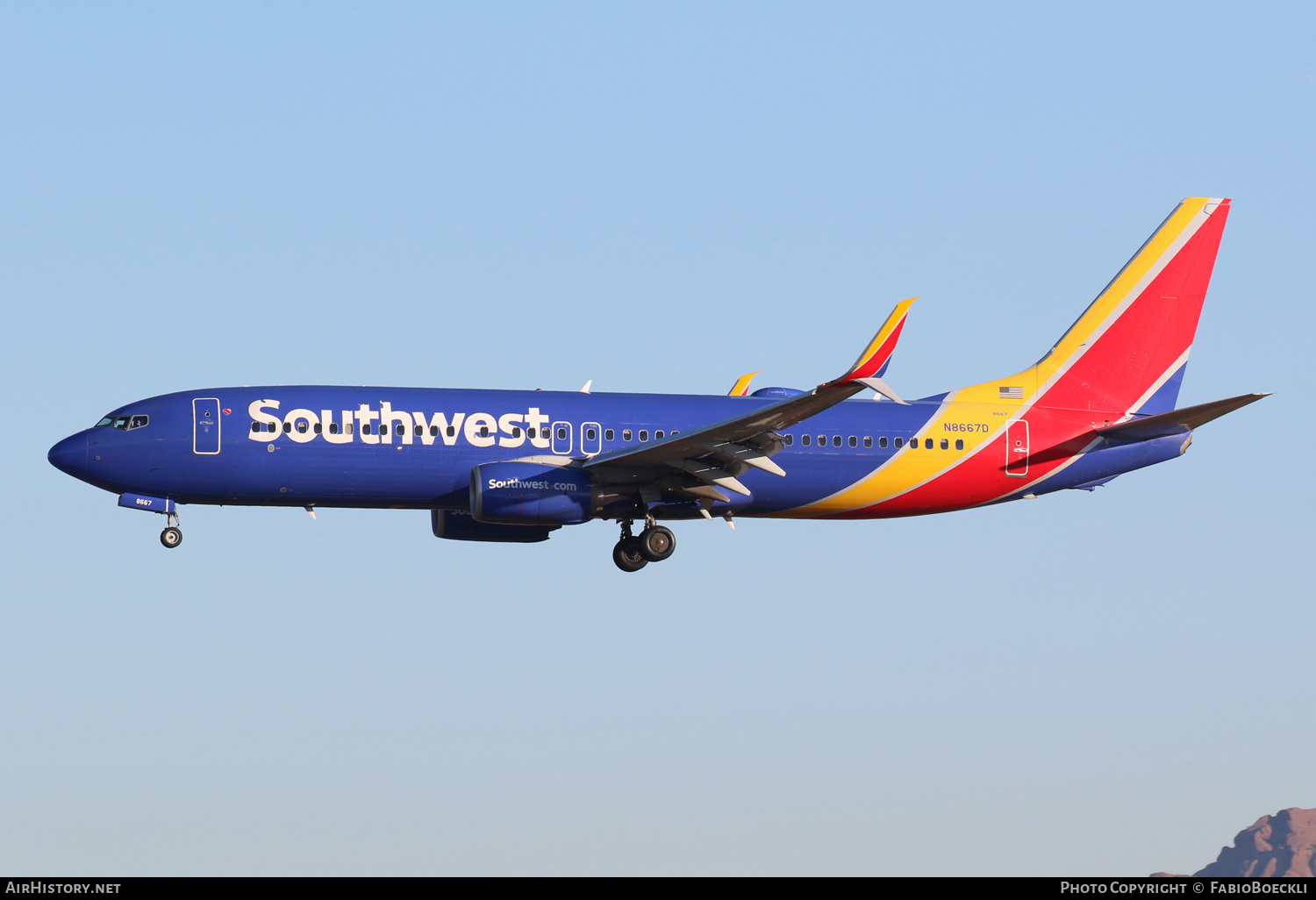 Aircraft Photo of N8667D | Boeing 737-8H4 | Southwest Airlines | AirHistory.net #553832