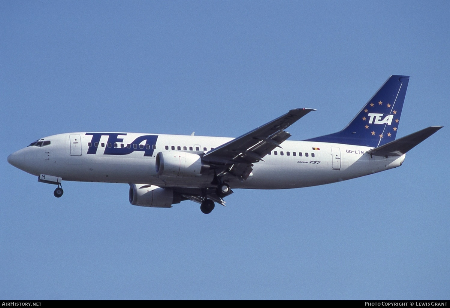 Aircraft Photo of OO-LTM | Boeing 737-3M8 | TEA - Trans European Airways | AirHistory.net #553837