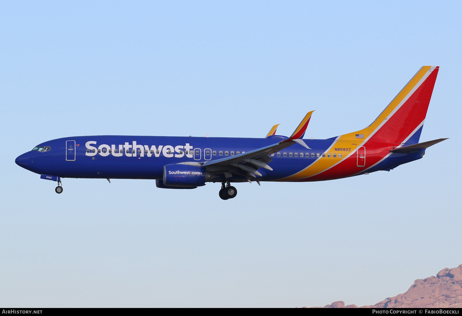 Aircraft Photo of N8582Z | Boeing 737-800 | Southwest Airlines | AirHistory.net #553839