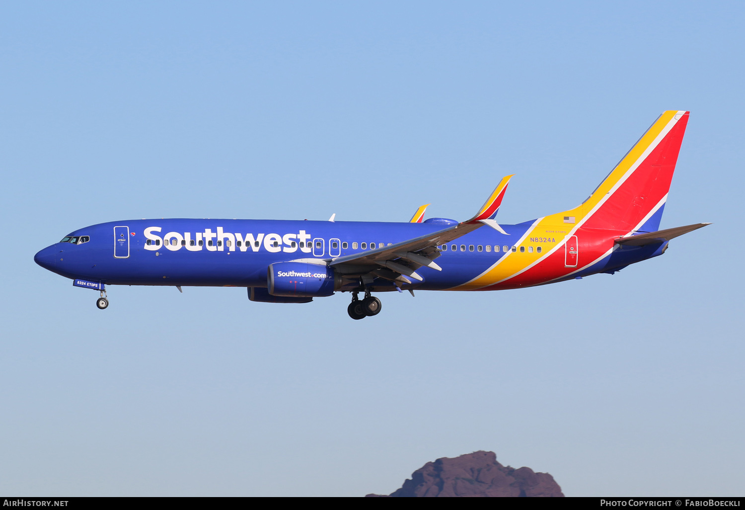 Aircraft Photo of N8324A | Boeing 737-8H4 | Southwest Airlines | AirHistory.net #553882