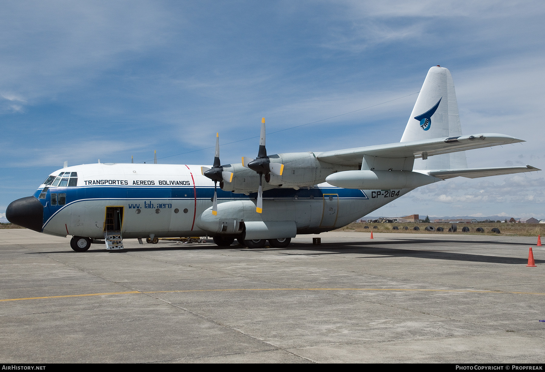 Aircraft Photo of CP-2184 | Lockheed C-130A Hercules (L-182) | Transporte Aereo Boliviano | AirHistory.net #553887