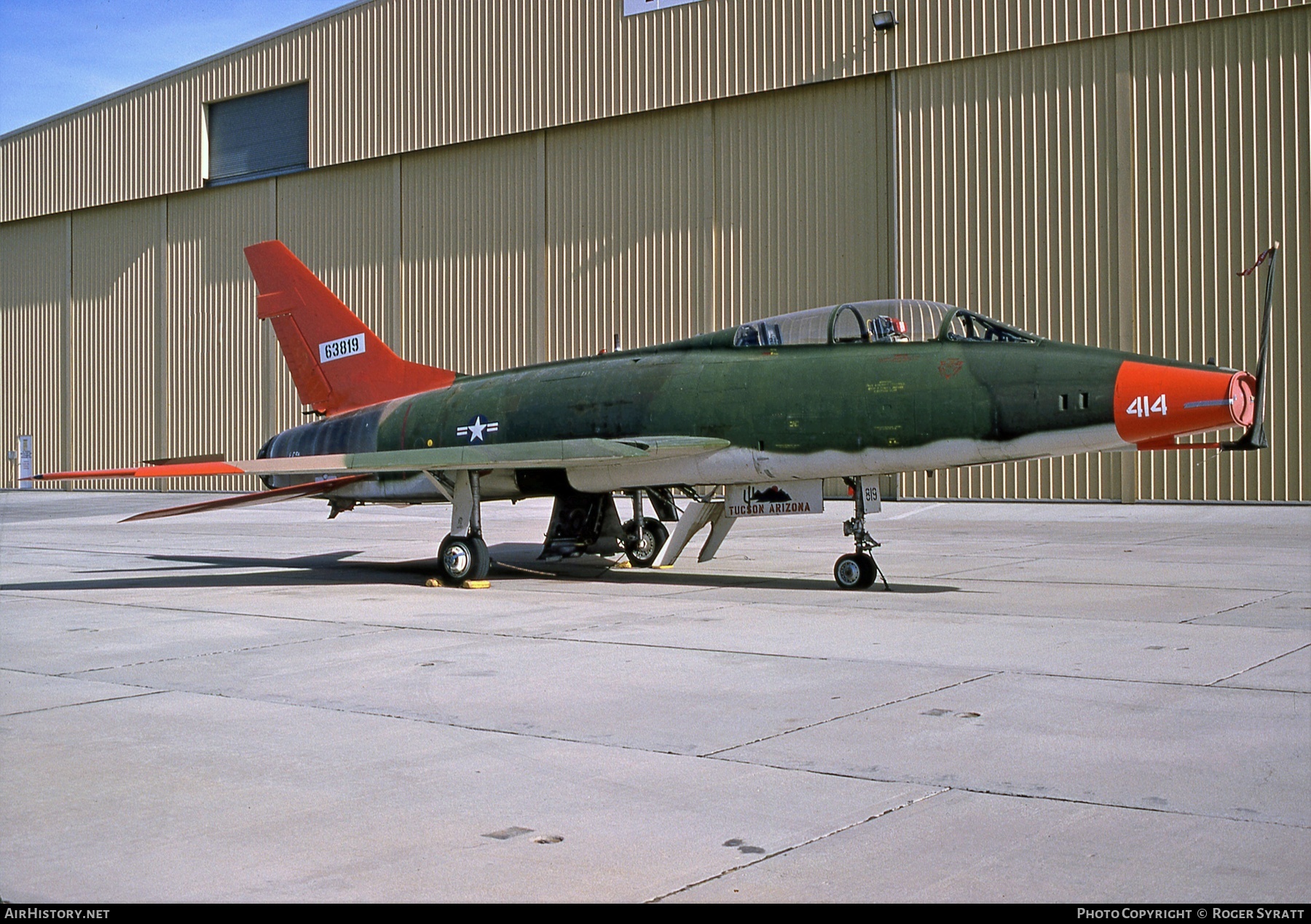 Aircraft Photo of 56-3819 / 63819 | North American F-100F Super Sabre | USA - Air Force | AirHistory.net #553954