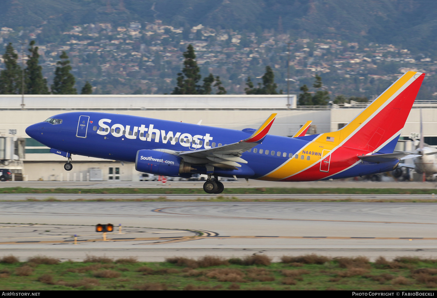Aircraft Photo of N449WN | Boeing 737-7H4 | Southwest Airlines | AirHistory.net #553957