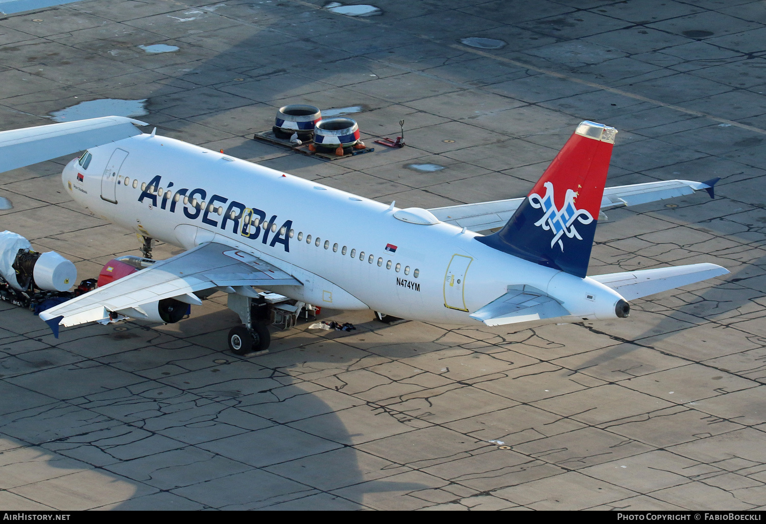 Aircraft Photo of N474YM | Airbus A319-132 | Air Serbia | AirHistory.net #553971