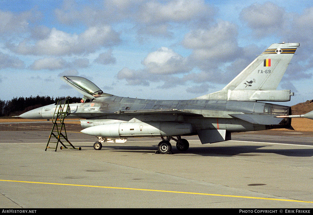 Aircraft Photo of FA-69 | General Dynamics F-16A Fighting Falcon | Belgium - Air Force | AirHistory.net #553975