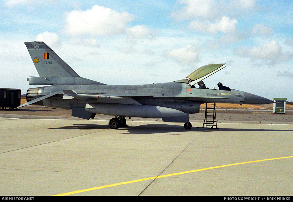 Aircraft Photo of FA-61 | General Dynamics F-16A Fighting Falcon | Belgium - Air Force | AirHistory.net #553992