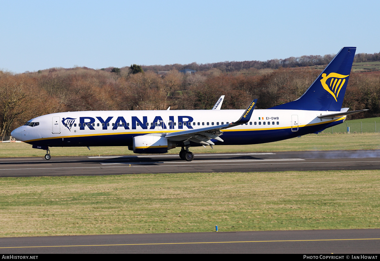 Aircraft Photo of EI-DWB | Boeing 737-8AS | Ryanair | AirHistory.net #554016