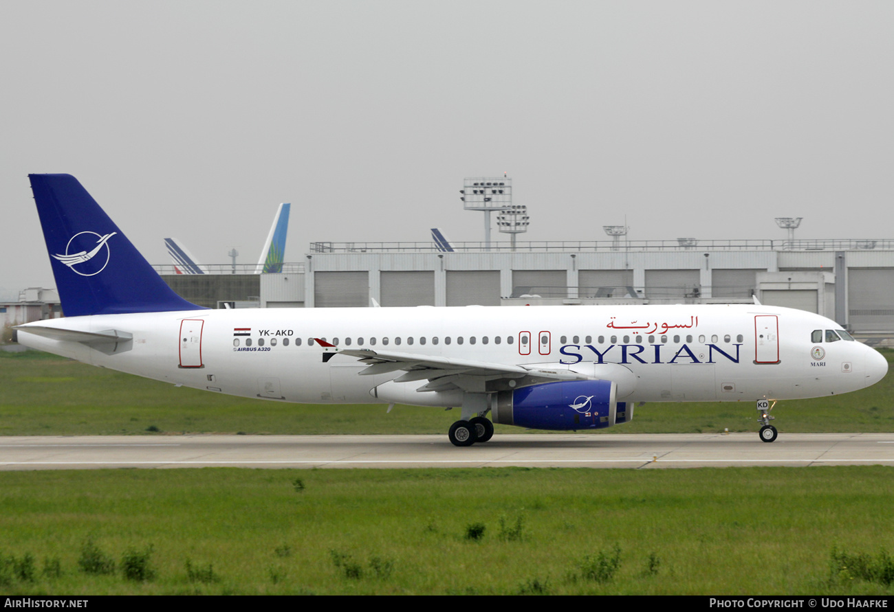 Aircraft Photo of YK-AKD | Airbus A320-232 | Syrian Air | AirHistory.net #554059