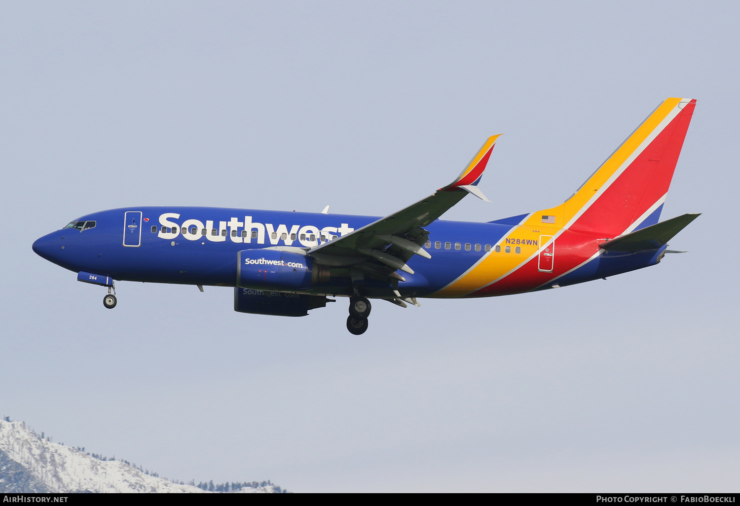 Aircraft Photo of N284WN | Boeing 737-7H4 | Southwest Airlines | AirHistory.net #554079