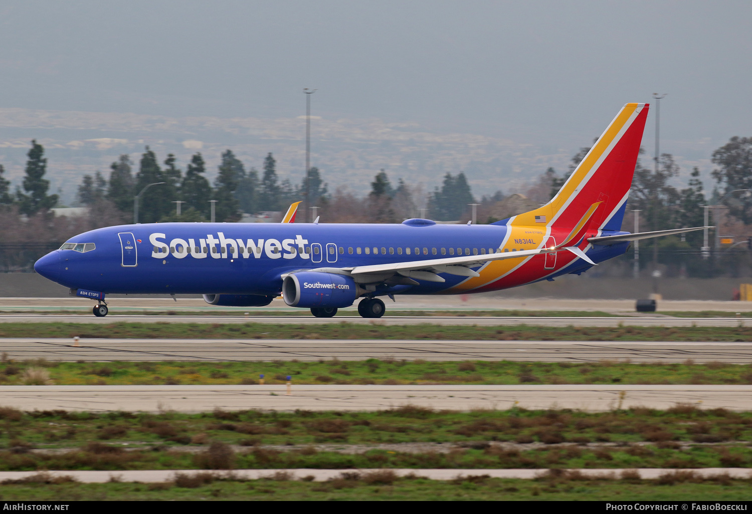Aircraft Photo of N8314L | Boeing 737-8H4 | Southwest Airlines | AirHistory.net #554083