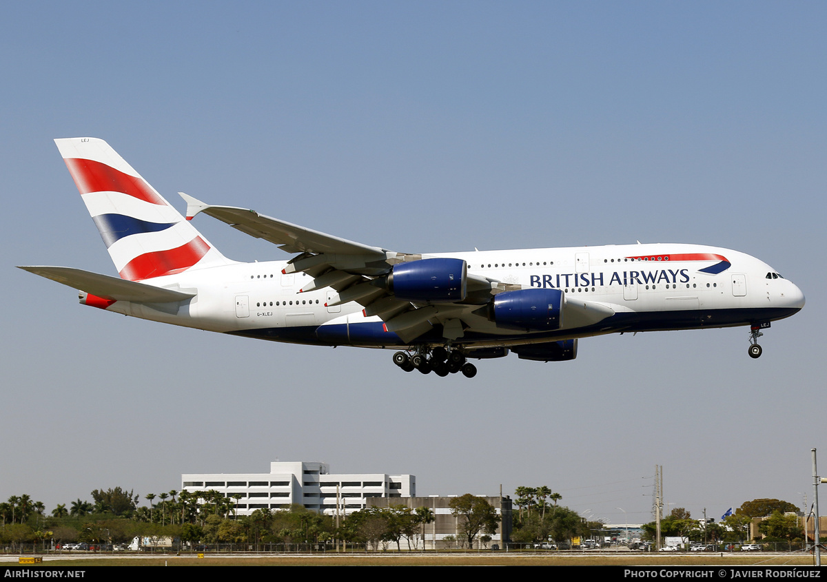 Aircraft Photo of G-XLEJ | Airbus A380-841 | British Airways | AirHistory.net #554089