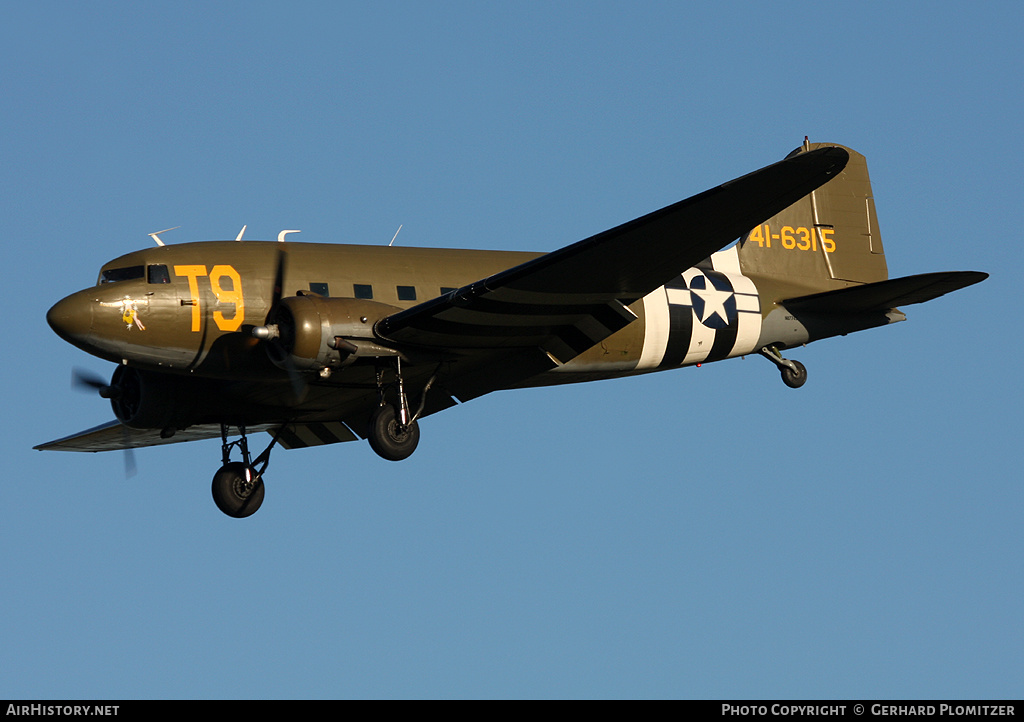 Aircraft Photo of N87745 / 41-6315 | Douglas DC-3-G202A | USA - Air Force | AirHistory.net #554152