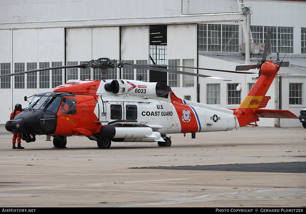 Aircraft Photo of 6033 | Sikorsky MH-60T Jayhawk (S-70B-5) | USA - Coast Guard | AirHistory.net #554156