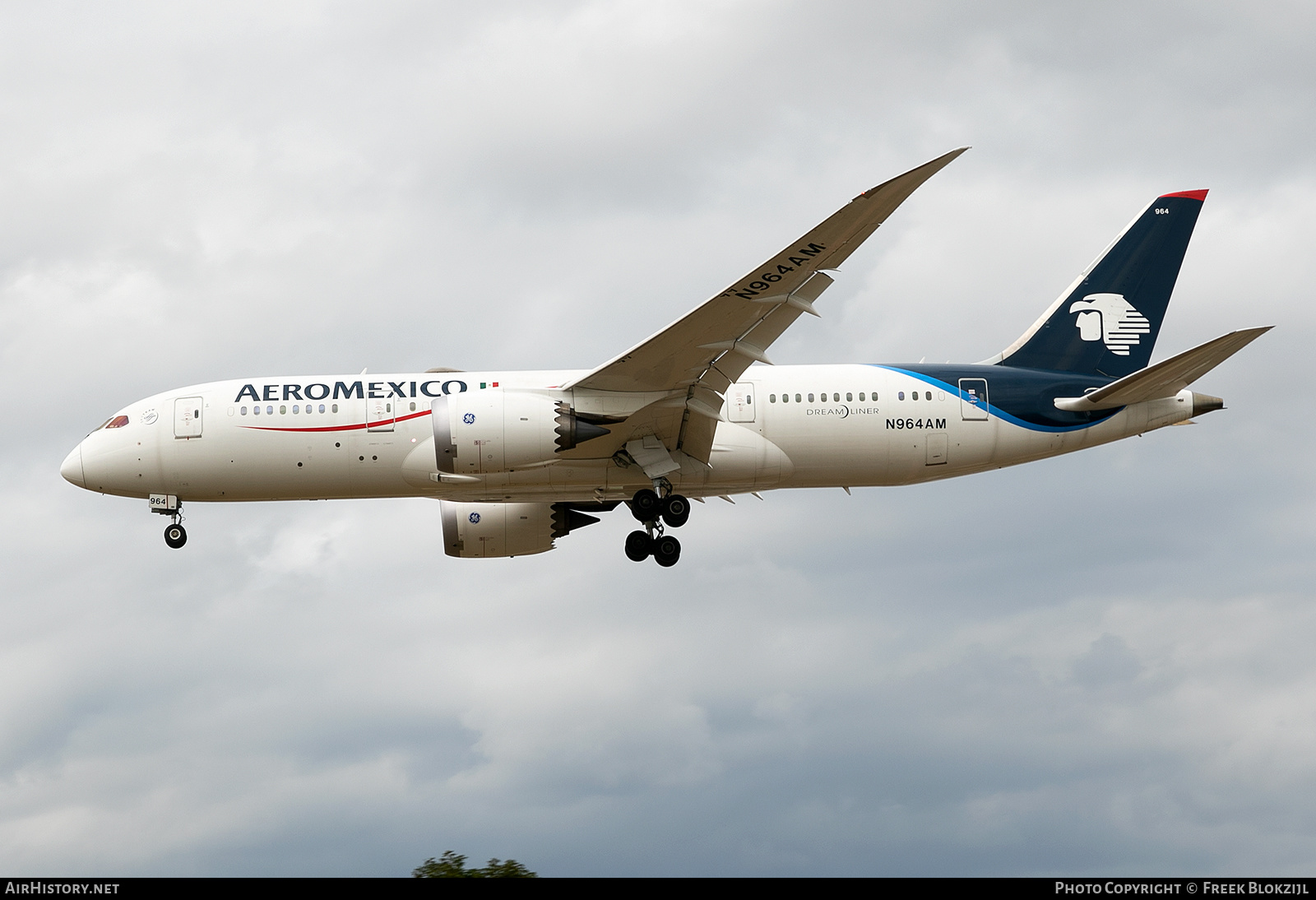 Aircraft Photo of N964AM | Boeing 787-8 Dreamliner | AeroMéxico | AirHistory.net #554162