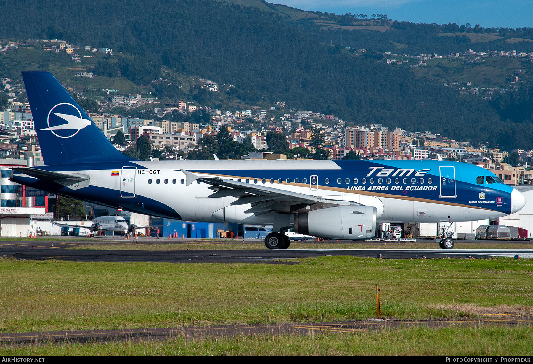 Aircraft Photo of HC-CGT | Airbus A319-132 | TAME Línea Aérea del Ecuador | AirHistory.net #554186