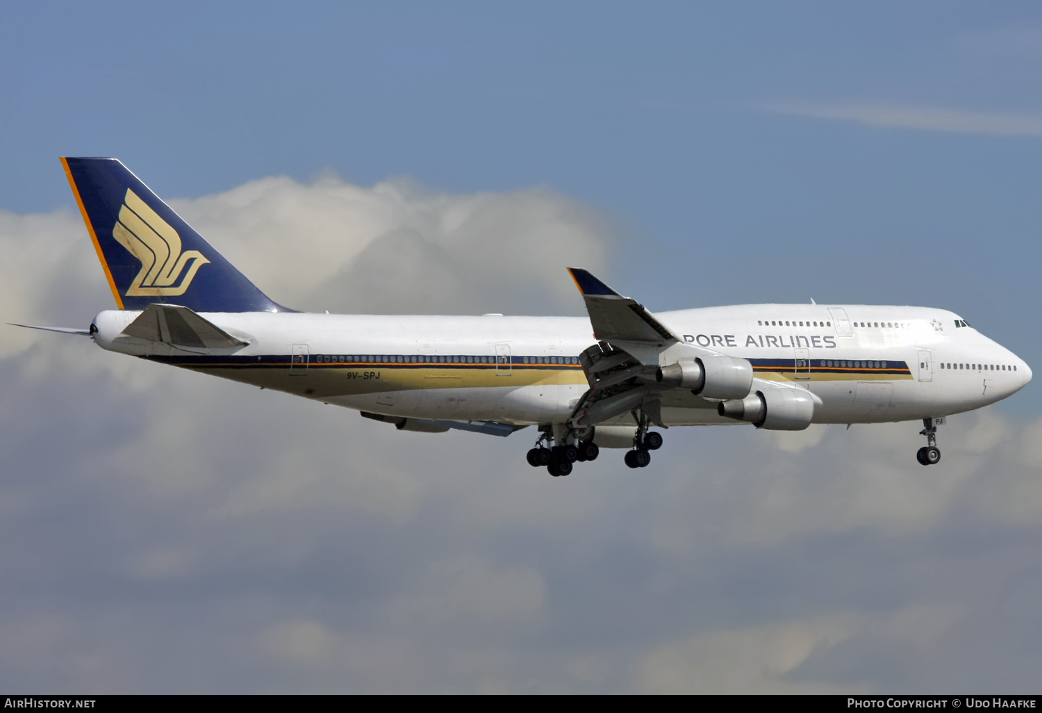 Aircraft Photo of 9V-SPJ | Boeing 747-412 | Singapore Airlines | AirHistory.net #554250