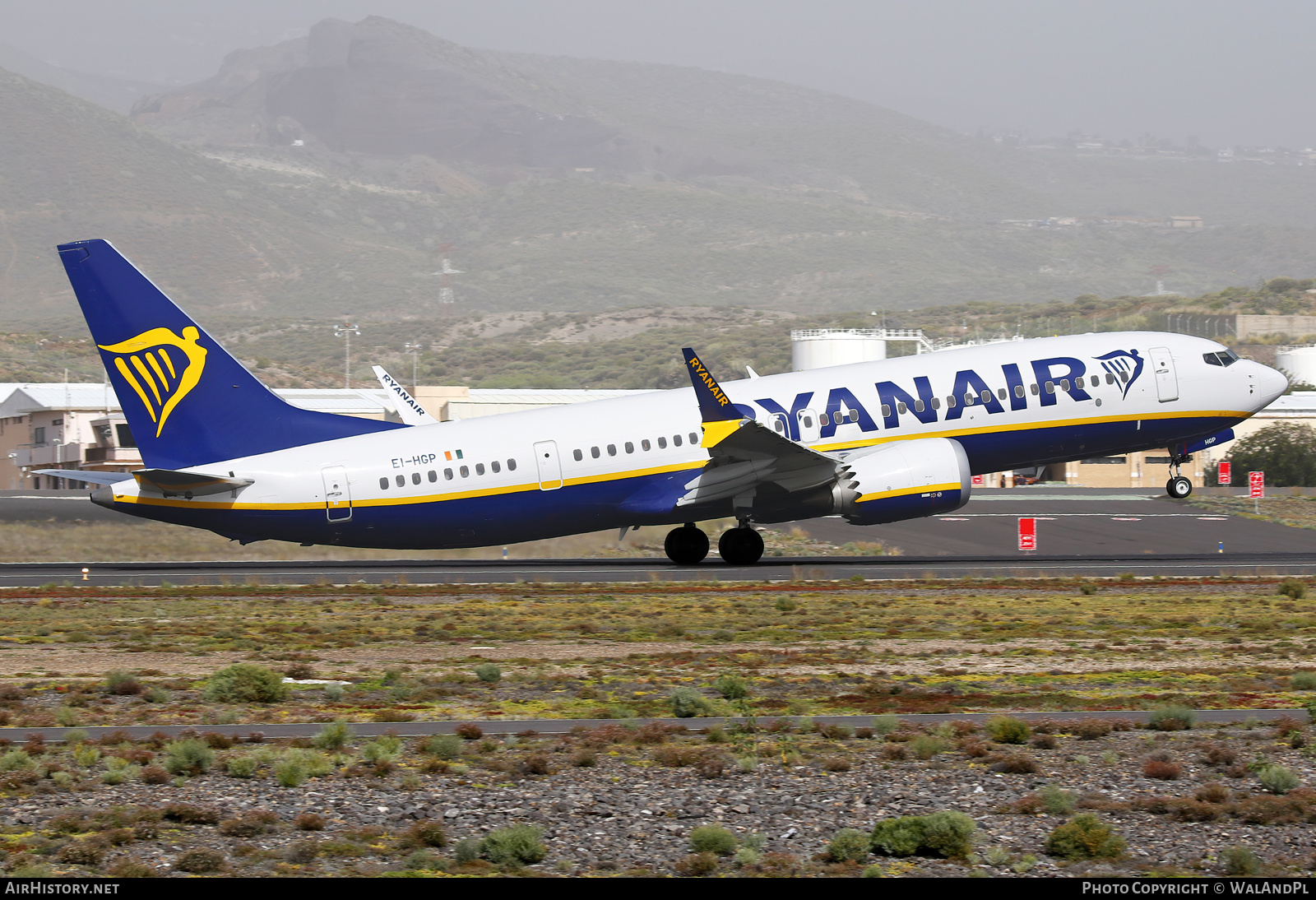 Aircraft Photo of EI-HGP | Boeing 737-8200 Max 200 | Ryanair | AirHistory.net #554321