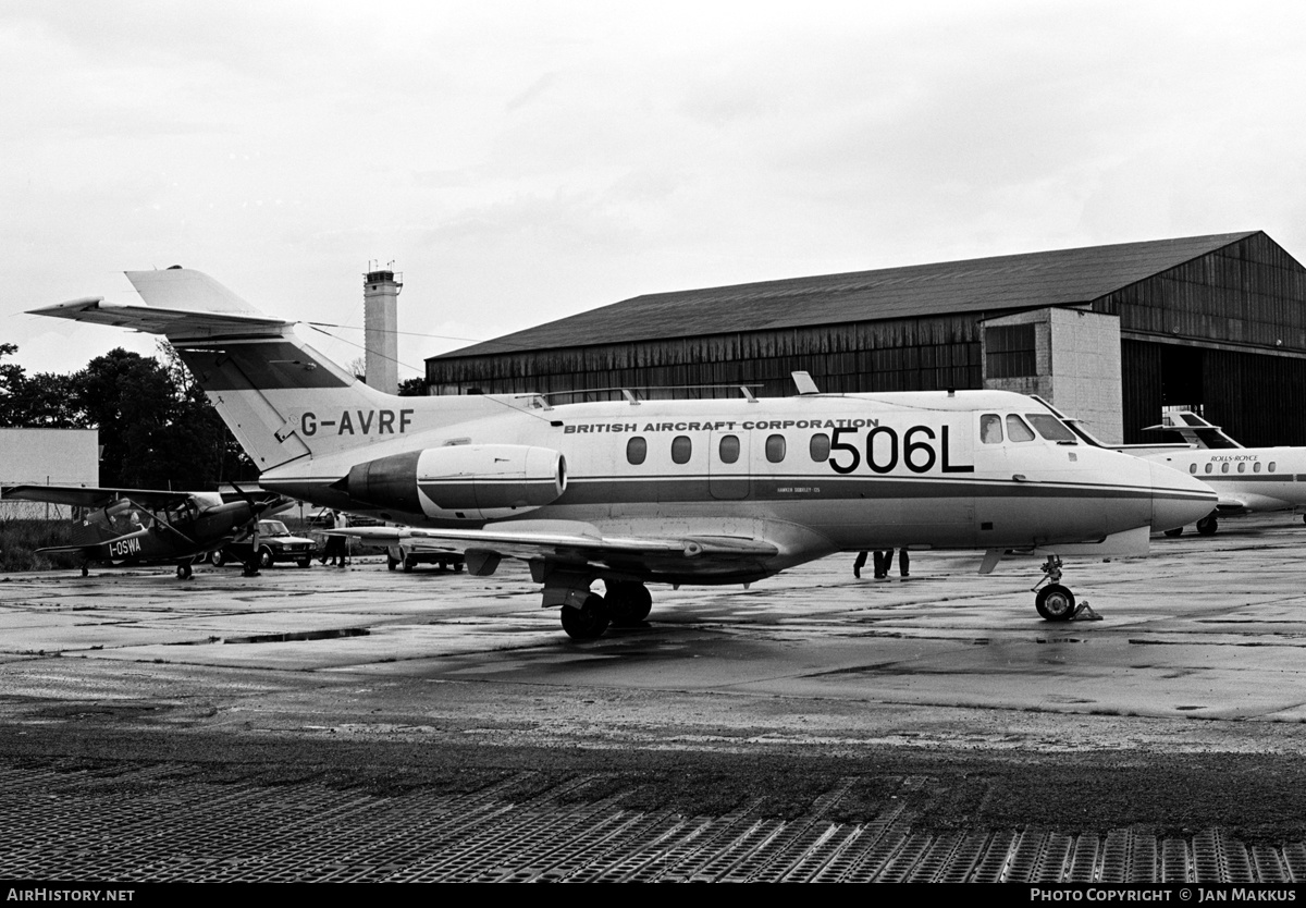Aircraft Photo of G-AVRF | Hawker Siddeley HS-125-3B | British Aircraft Corporation | AirHistory.net #554322