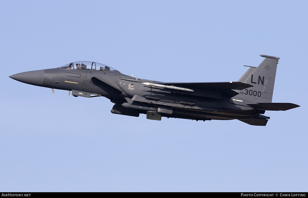 Aircraft Photo of 00-3000 / AF00-3000 | Boeing F-15E Strike Eagle | USA - Air Force | AirHistory.net #554329