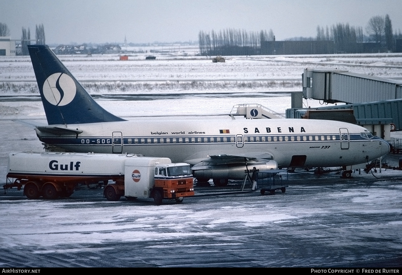 Aircraft Photo of OO-SDG | Boeing 737-229/Adv | Sabena | AirHistory.net #554343