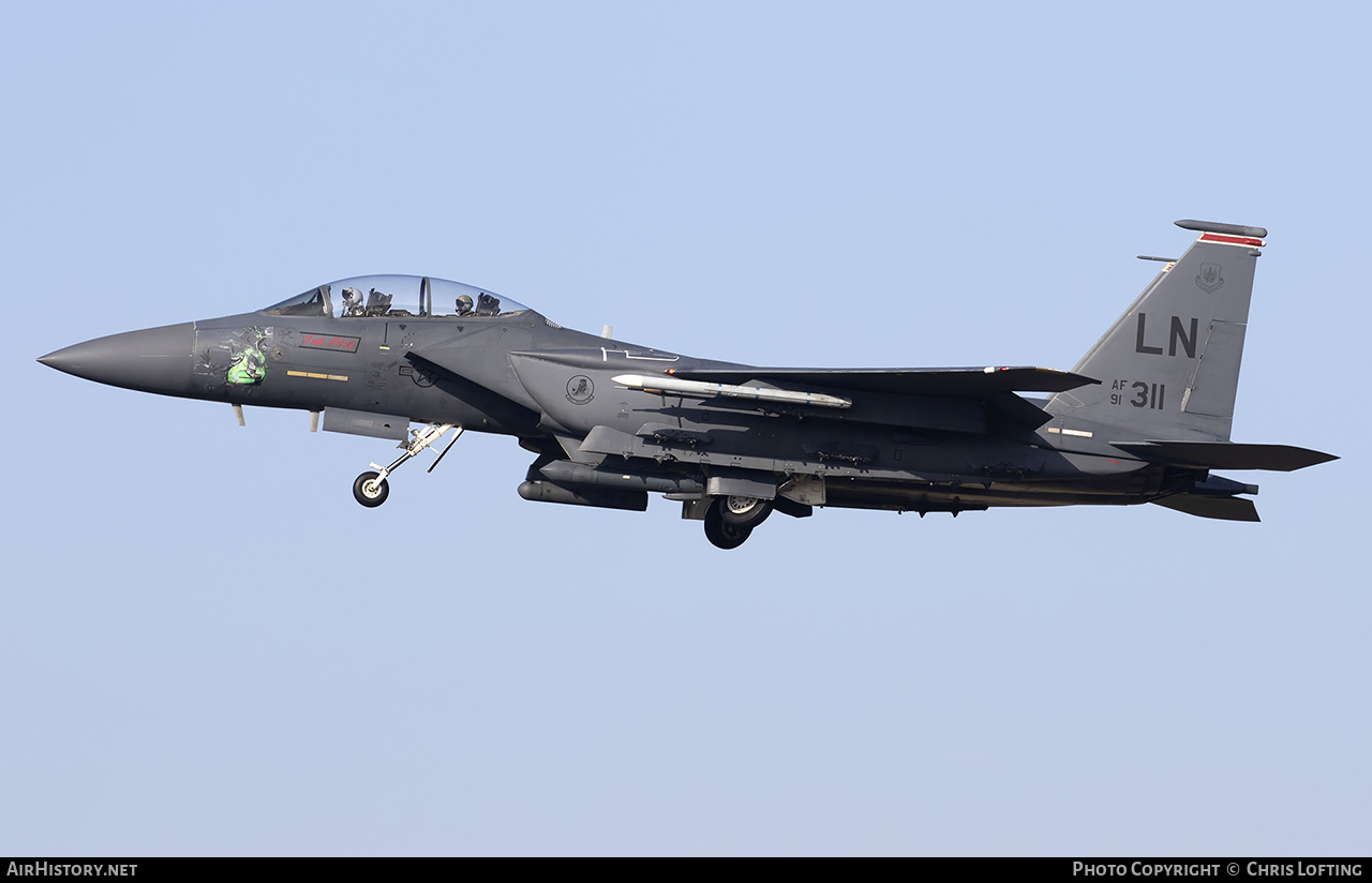 Aircraft Photo of 91-0311 / AF91-311 | McDonnell Douglas F-15E Strike Eagle | USA - Air Force | AirHistory.net #554345