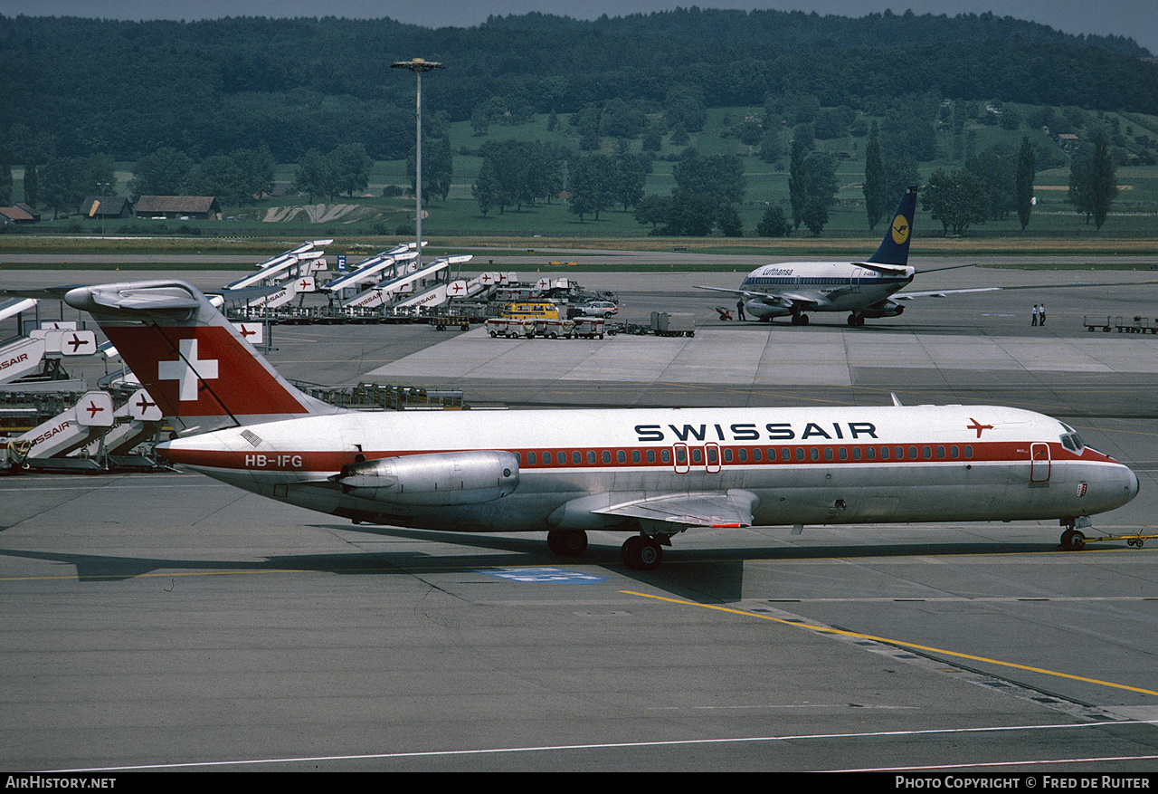 Aircraft Photo of HB-IFG | McDonnell Douglas DC-9-32 | Swissair | AirHistory.net #554358